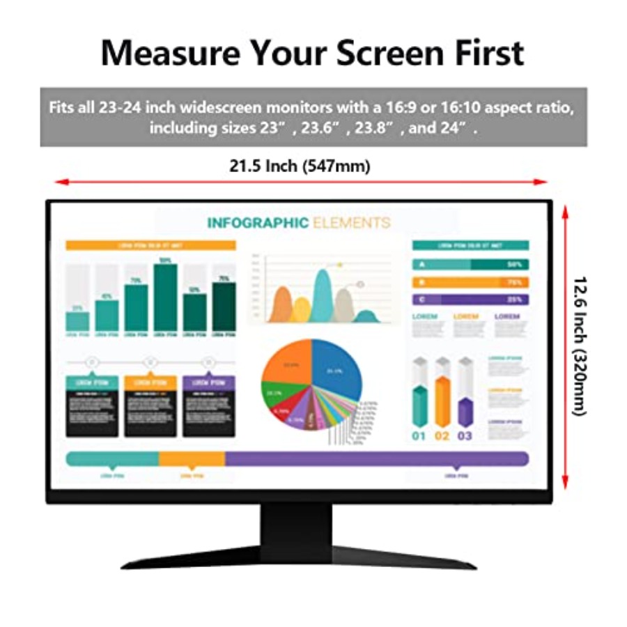 2 Pack Computer Privacy Screen - огляд і ціна Privacy Filter 2Pack