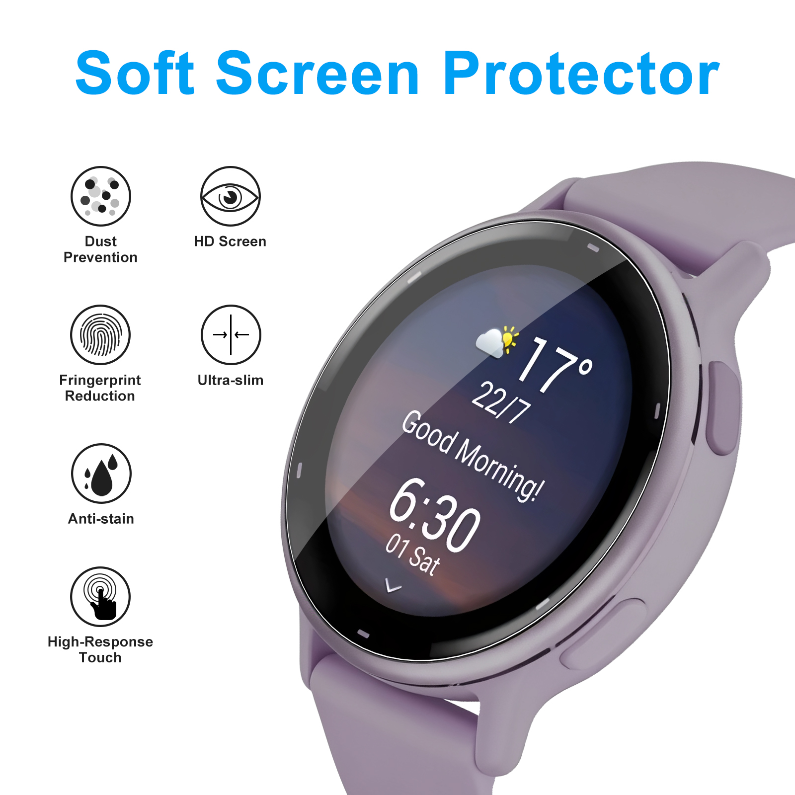 Soft Clear Protective Film For - огляд і ціна Smartwatch Screen Film