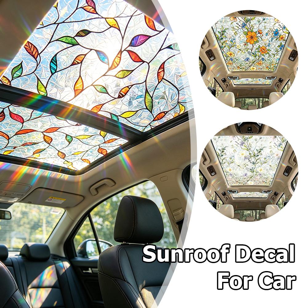 Floral Stained Glass Car Sunro - огляд і ціна Privacy Screen Protector