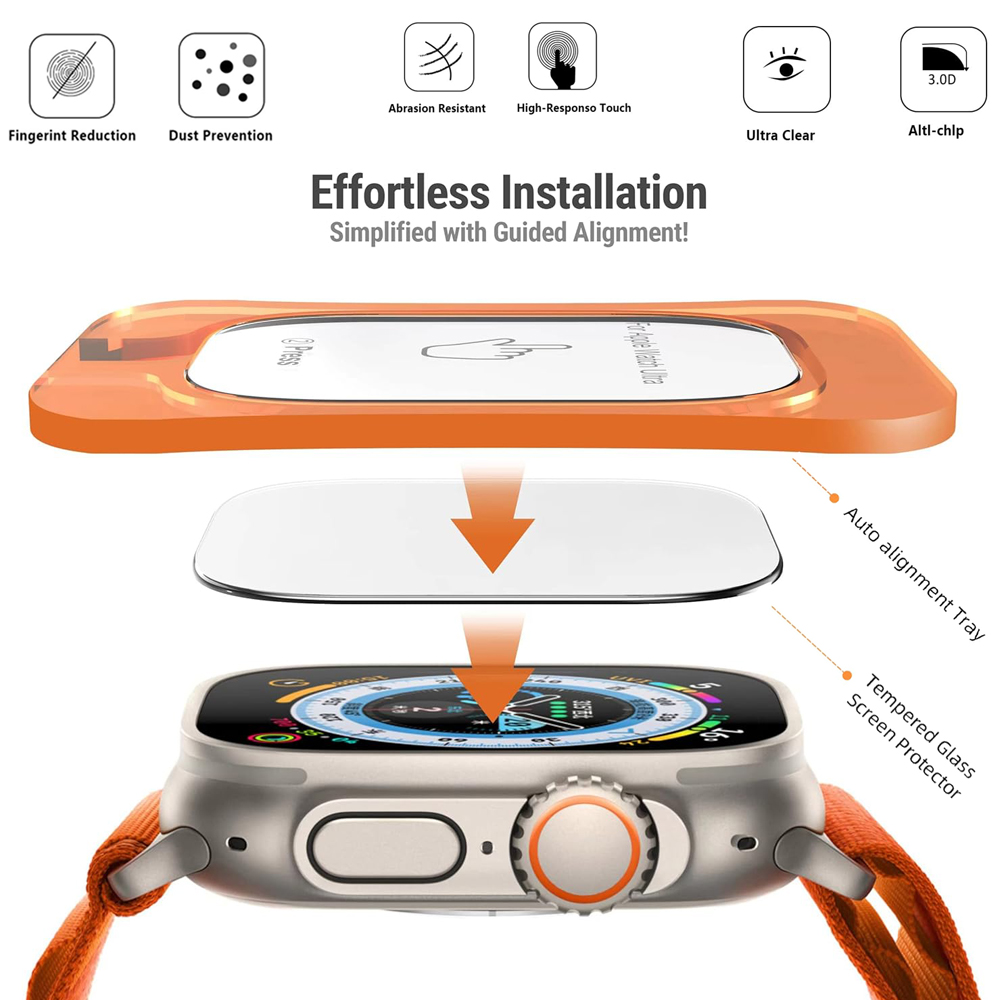Tempered Glass For Apple Watch - огляд і ціна Screen Alignment Tool
